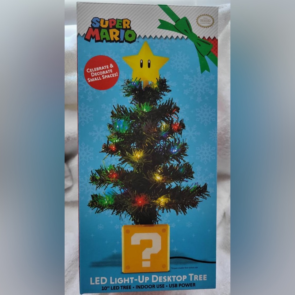 10inch Nintendo Super Mario Bros. LED USB Desktop Christmas Tree